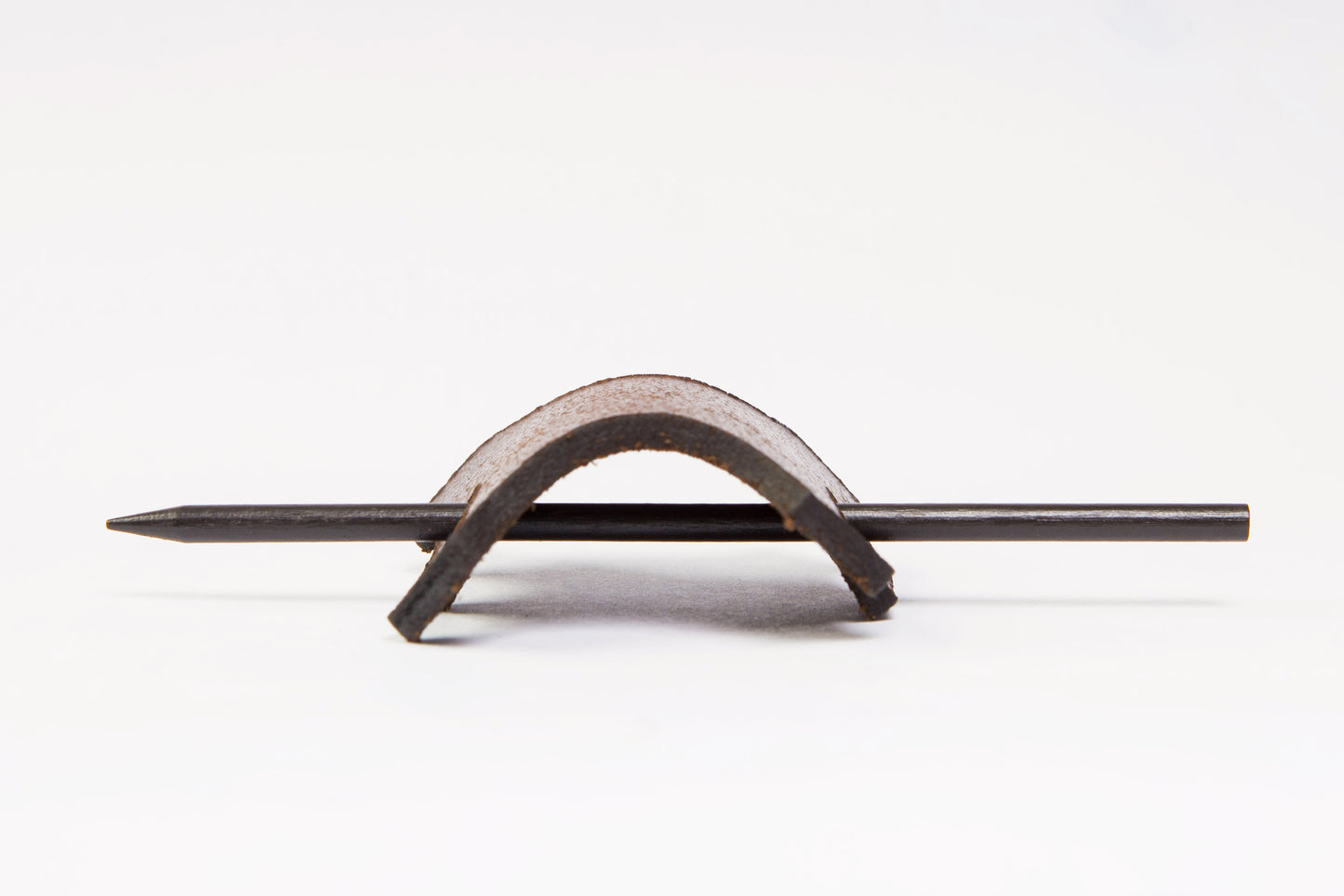 Genuine Symbol: Leather Hair Barrette