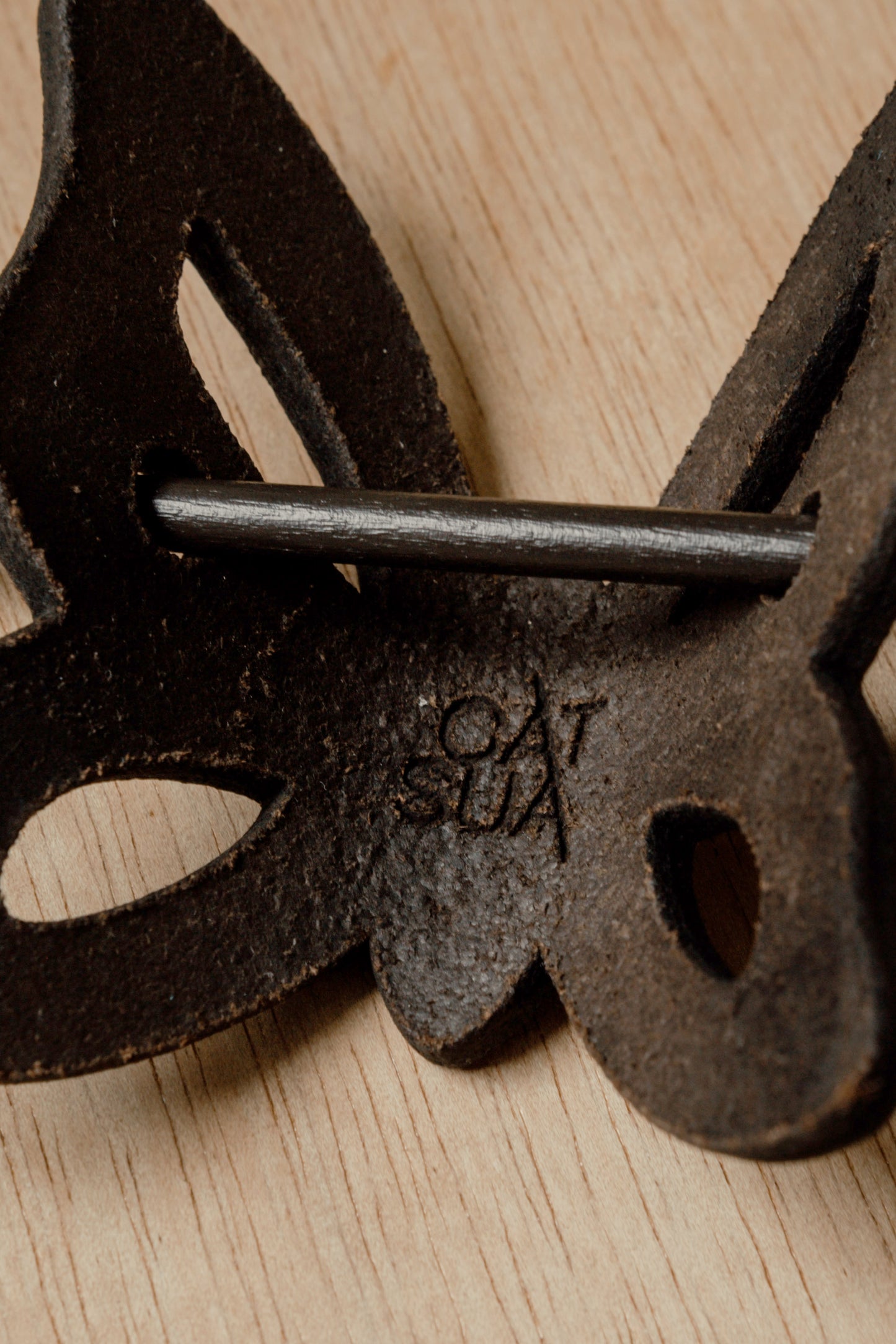 Butterfly: Leather Hair Barrette